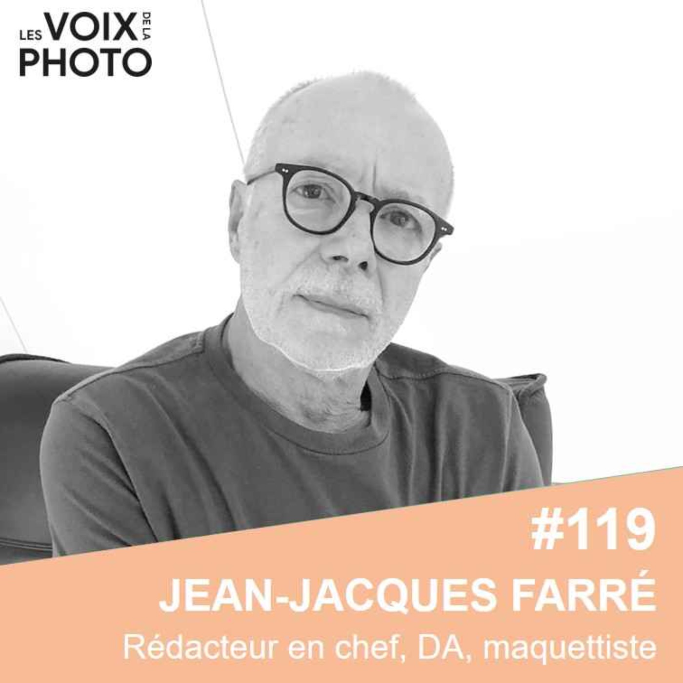 Portrait de Jean-Jacques Farré, éditeur et fondateur de la revue de photographie LIKE