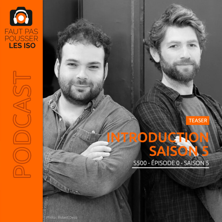 Studio d'enregistrement du podcast photo Faut Pas Pousser Les ISO pour la saison 5 avec deux micros