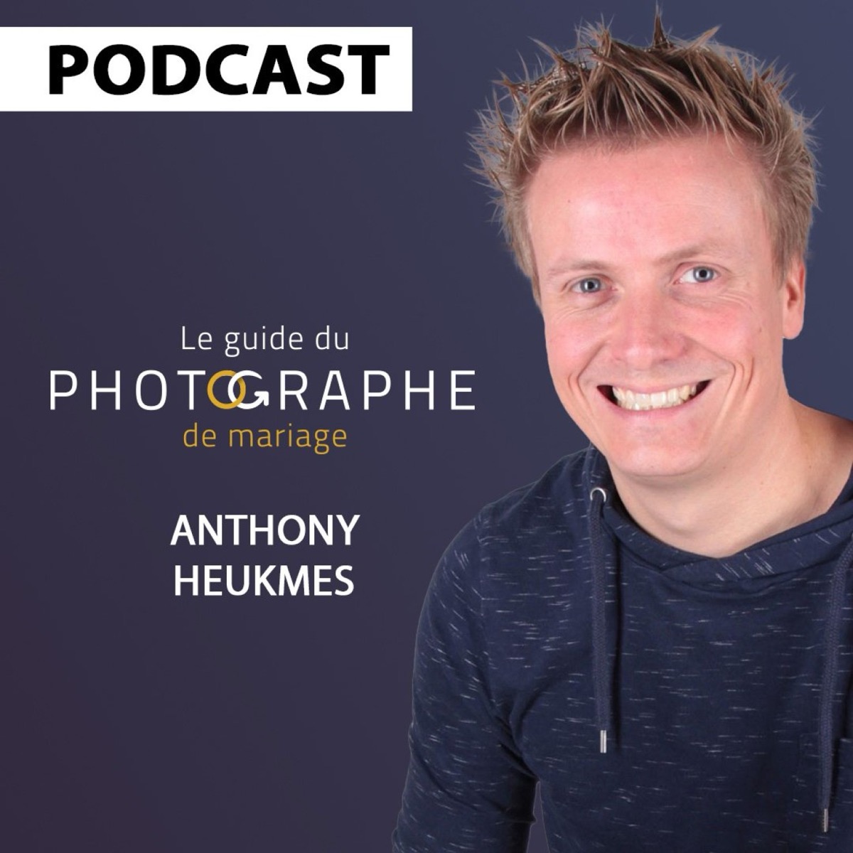 Portrait d'Anthony Heukmes, invité du podcast Le Guide du Photographe de Mariage pour parler de Fotostudio et d'entrepreneuriat.
