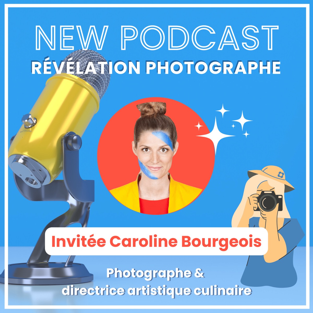Invité du 2ème épisode: Caroline Bourgeois, directrice artistique culinaire, podcast Photographe Révélation
