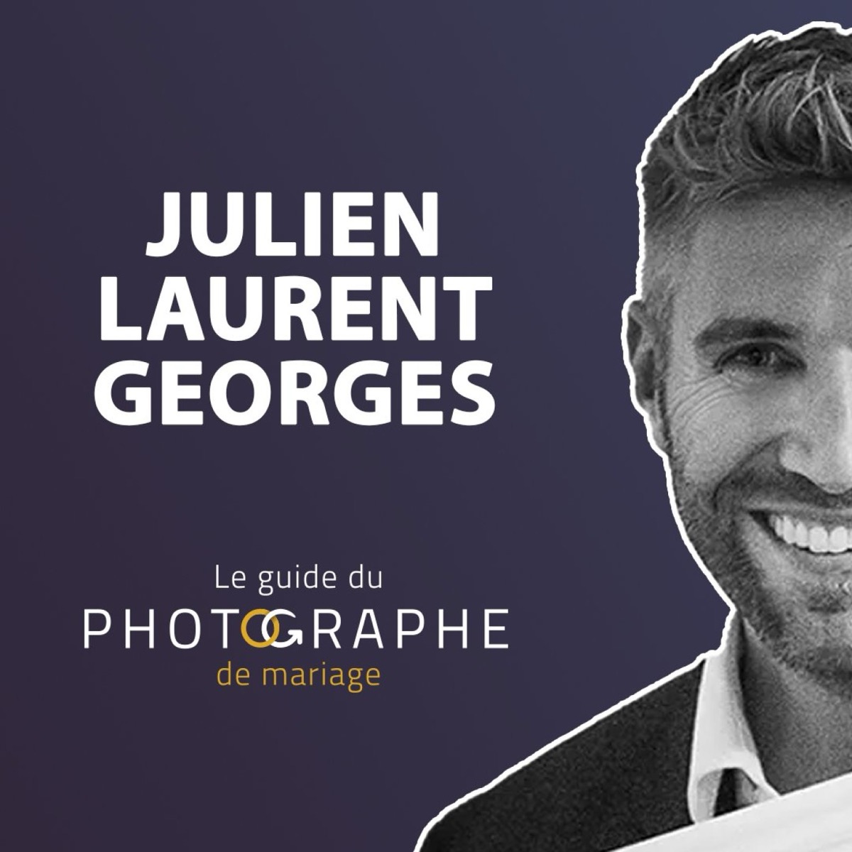 Portrait de Julien Laurent Georges, photographe de mariage invité du podcast Le Guide du Photographe de Mariage