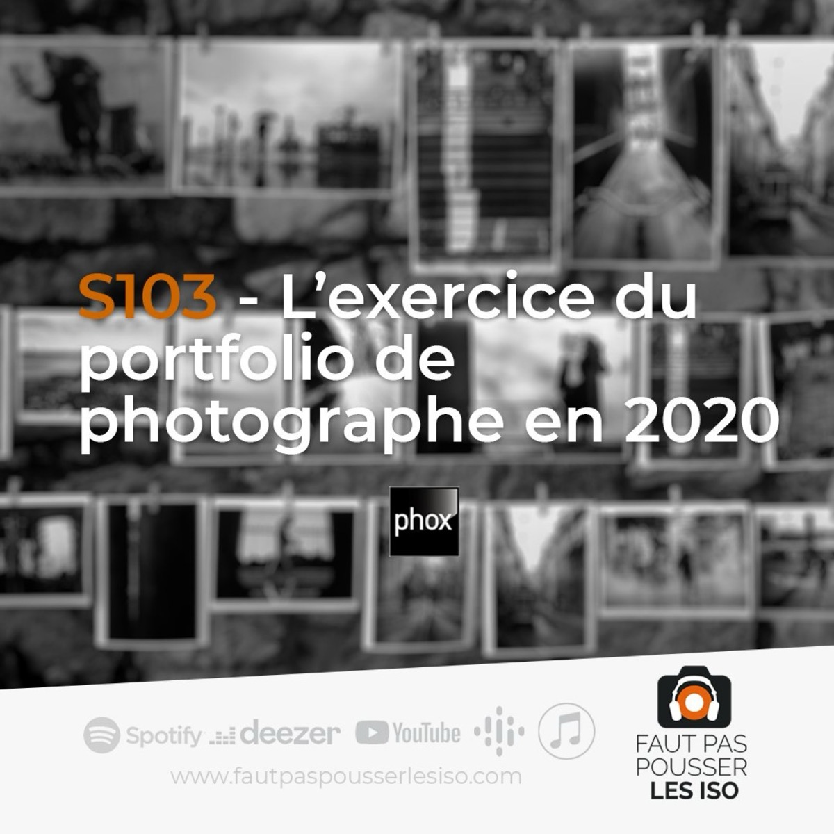 S103 - L'exercice du portfolio de photographe en 2020., podcast Faut Pas Pousser Les ISO