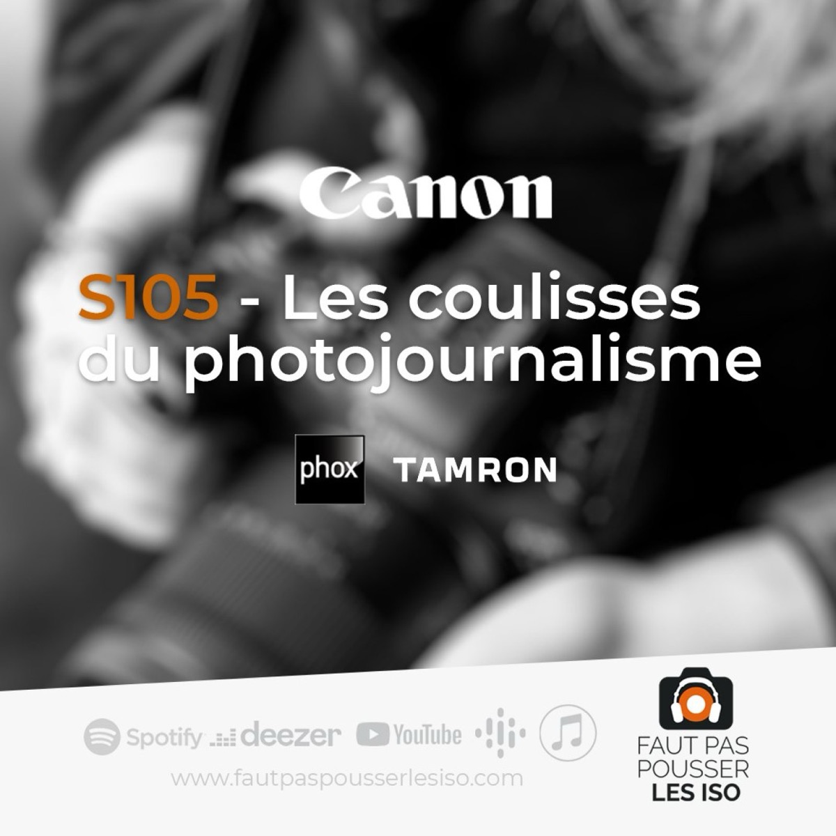 Illustration de l'épisode de podcast sur les coulisses du photojournalisme